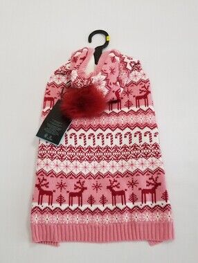 Cynthia Rowley Hooded Dog Sweater Size Large NWT